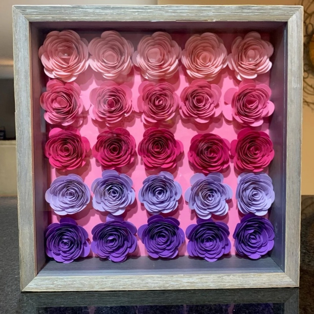12x12 Pink Shadow Box